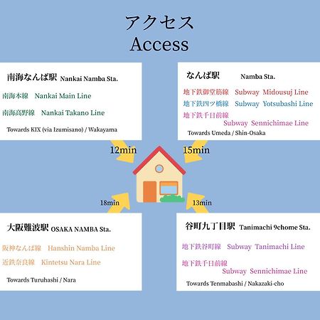 ハーベスト夕陽丘 Apartment Осака Екстериор снимка
